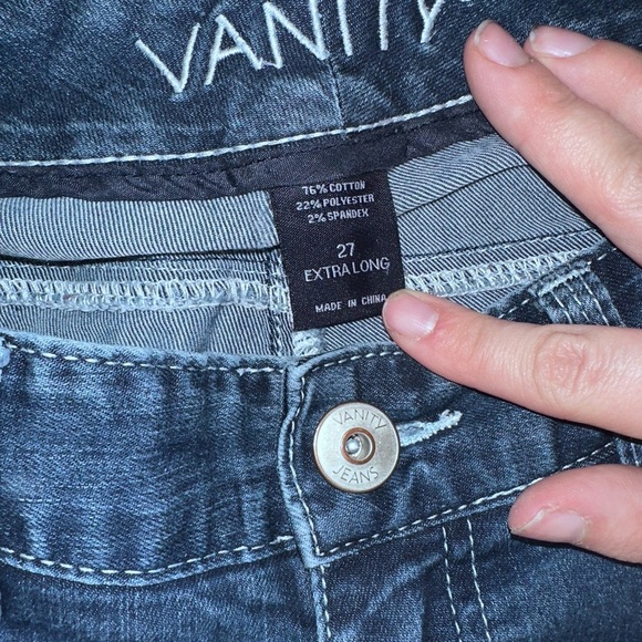 Vanity “Renee” Bootcut Jeans – Size 27 Extra Long - Picture 3 of 4